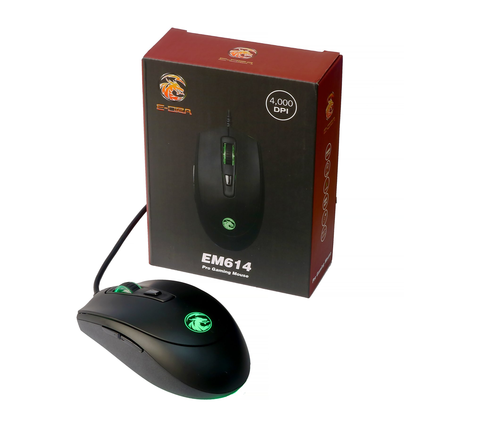 E-DRA - CHUỘT CHƠI GAME LED EMS614 - Hàng chính hãng