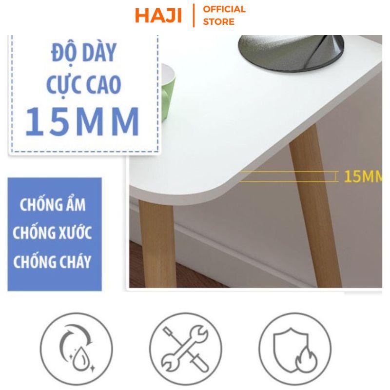 Bàn làm việc tại nhà Bàn văn phòng HAJI giúp cải thiện tư thế ngồi chân gỗ sồi chắc chắn, mặt bàn rộng rãi tiện lợi A121