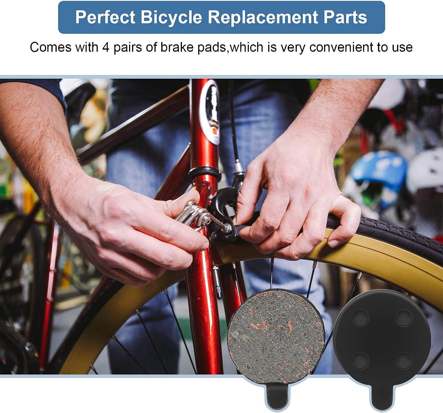 Đá phanh điện, miếng đệm phanh đĩa bán kim loại 4 cặp, miếng phanh bằng xe đạp thay thế cho xe tay ga điện 10 inch