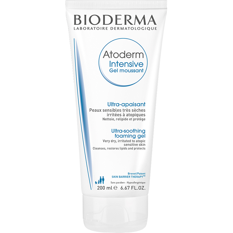 Gel Làm Sạch Dịu Nhẹ Cho Da Rất Khô Và Viêm Da Cơ Địa Bioderma Atoderm Intensive Gel Moussant - 200ml