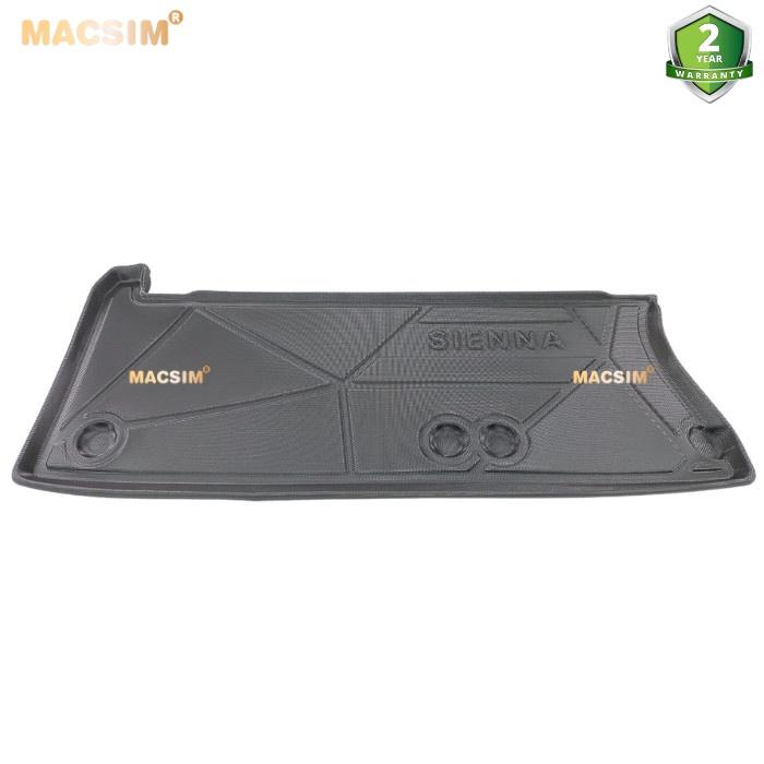 Thảm lót cốp Toyota Sienna 2022  nhãn hiệu Macsin chất liệu tpv cao cấp màu đen