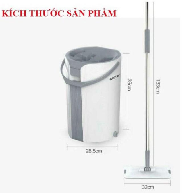 Cây lau nhà tự vắt megahome, bộ lau nhà 2 ngăn hàng Việt Nam chất lượng cao