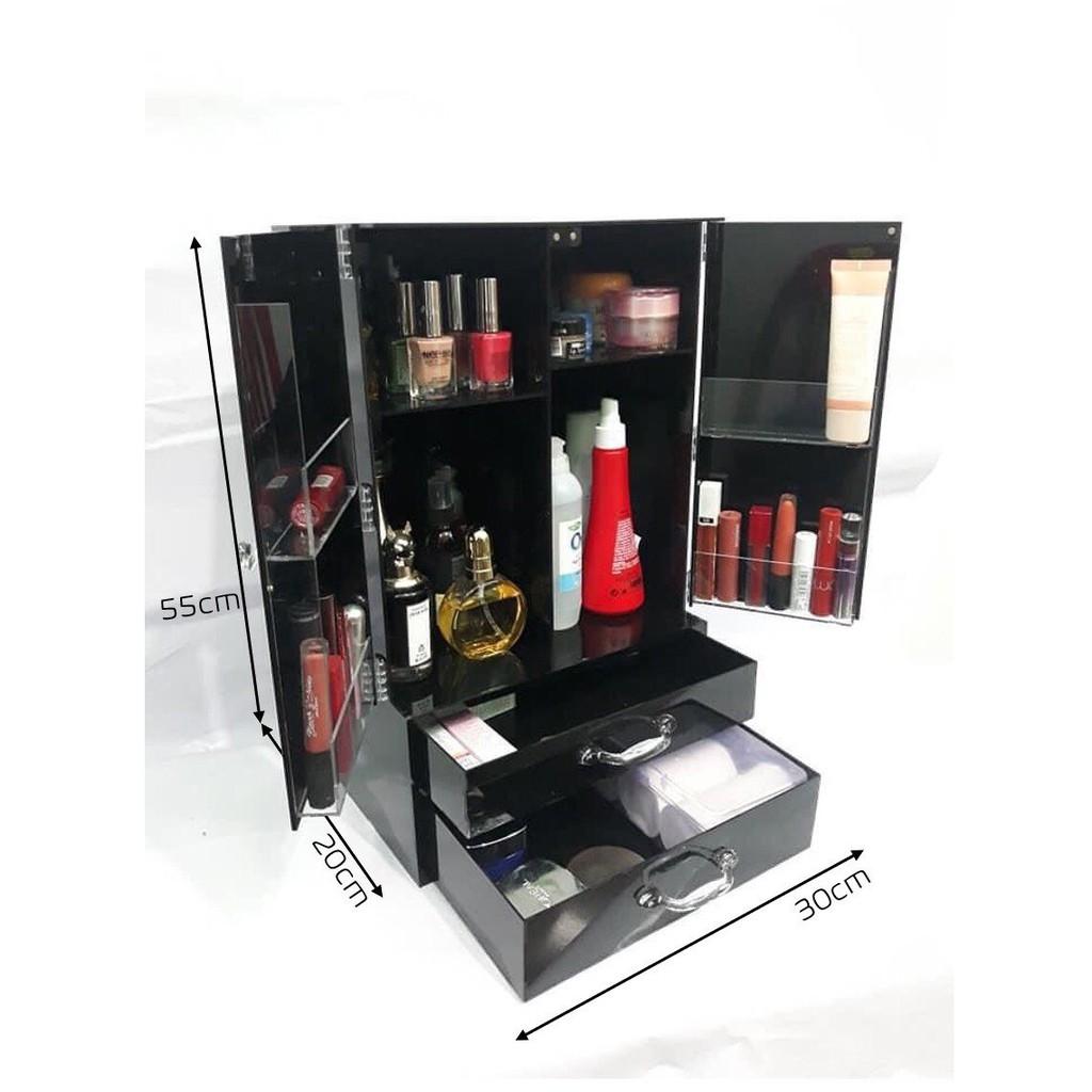 Tủ đựng mỹ phẩm - đồ make up - nữ trang để bàn cao cấp (30x20x50)