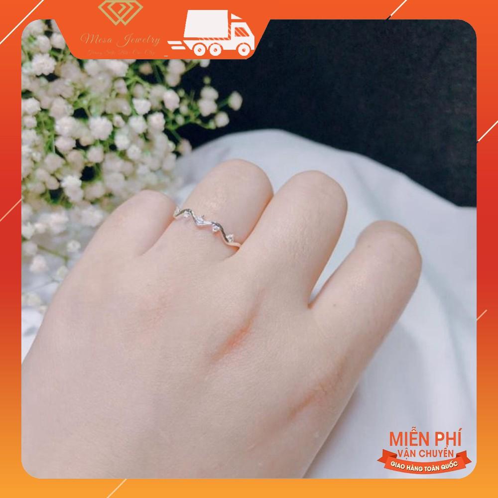 NHẪN SÓNG SIÊU XINH - CÓ THỂ ĐEO 1 NHẪN HOẶC 2 CÁI GHÉP VÀO NHAU