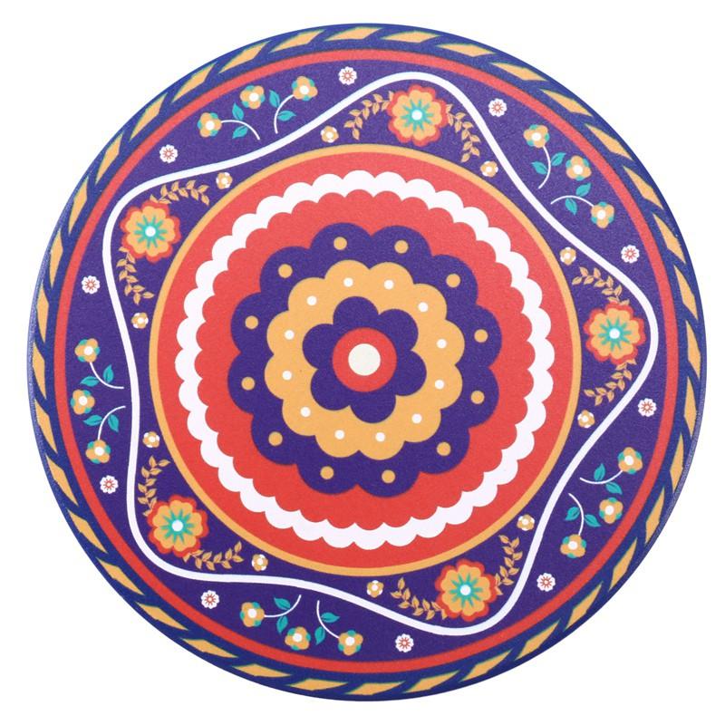 MANDALA Set 8 Đế Lót Ly Bằng Đá Hoa Văn Độc Đáo