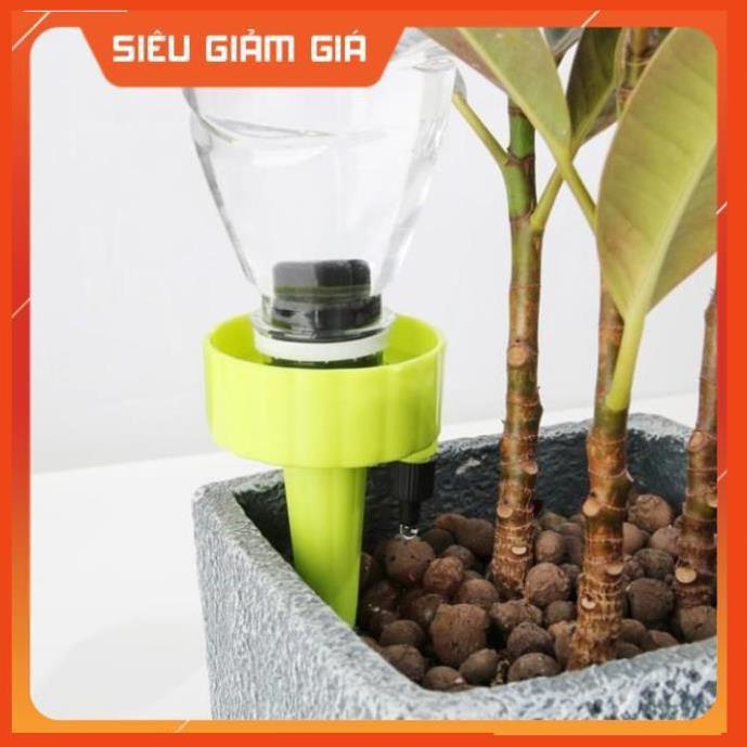 Set 12 que cắm tưới cây nhỏ giọt (gắn chai coca, pepsi, dễ dàng điều chỉnh lượng nước tưới cây cảnh) 206801