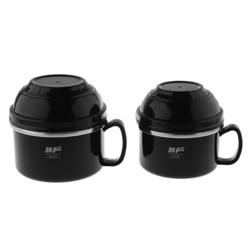 Set of 3 Stainless Steel Insulated Bento Lunch Box - 900ml Thermal Food