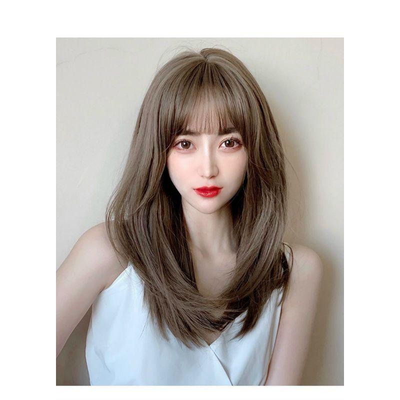 Tóc giả nguyên đầu ️ FREE SHIP ️ Nguyên đầu cúp sole tự nhiên