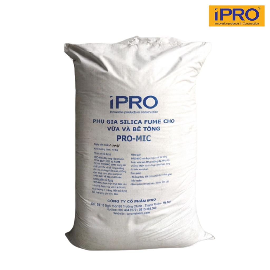 PRO-MIC (Bao 25kg), Phụ gia khoáng hoạt tính silicafume cho vữa và bê tông chất lượng cao