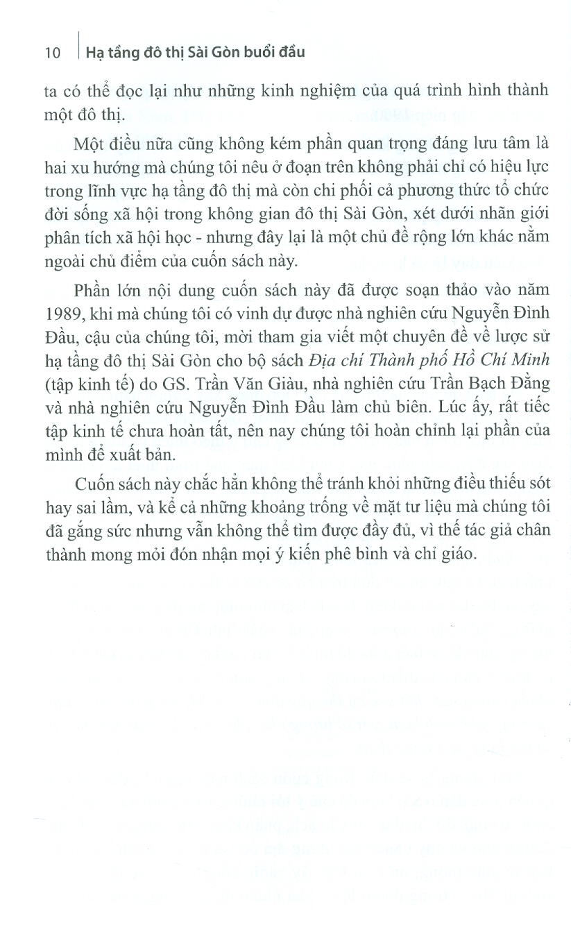 Hạ Tầng Đô Thị Sài Gòn Buổi Đầu (Tái bản có chỉnh sửa, bổ sung)