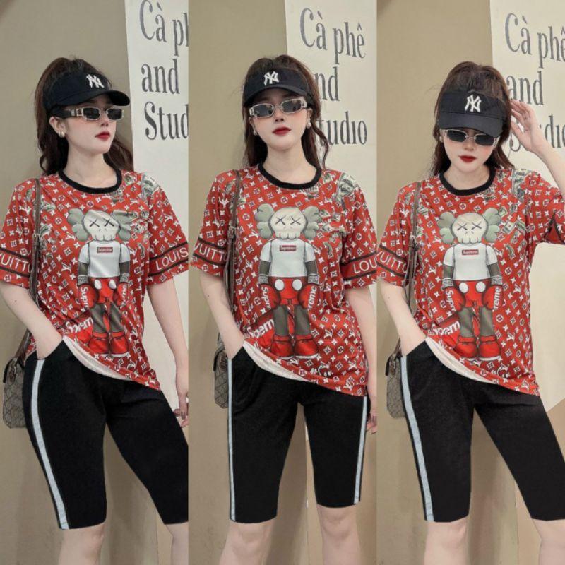 SET BỘ THỜI TRANG FOM RỘNG PHỐI HỌA TIẾT