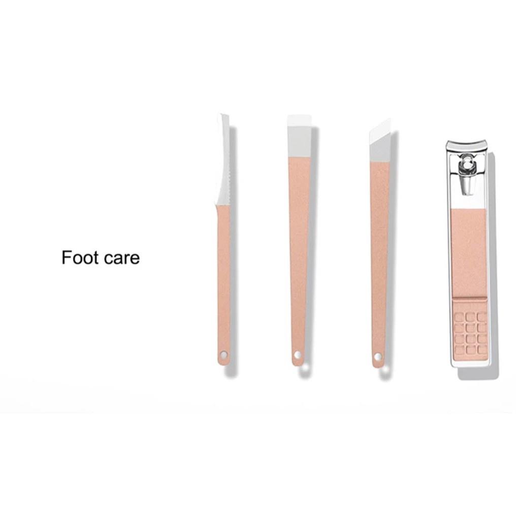 Bộ Cắt - Bấm Dũa Móng Tay - Sét Dụng Cụ Làm Móng 3DM 18 Chi Tiết Nail Care Cao Cấp Tiện Dụng