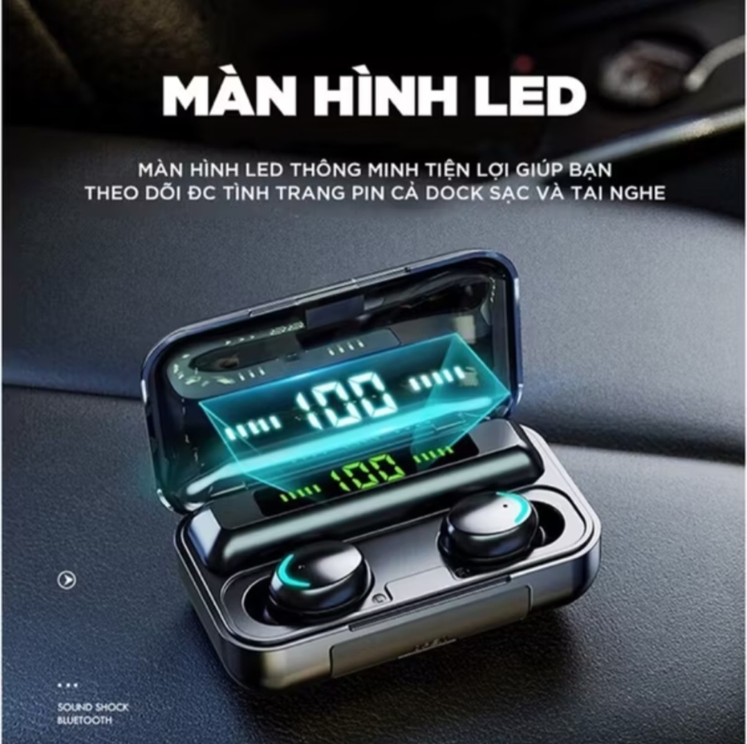 BỘ TAI NGHE NHẠC KẾT NỐI BLUETOOTH F9PORO THẾ HỆ MỚI ÂM THANH CỰC HAY CHUẨN