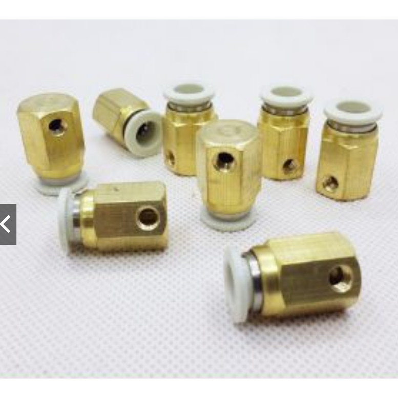 Đế cuối béc phun sương chất liệu bằng đồng  ống phi 8mm nối đầu phun sương của bộ phun sương làm mát không khí...
