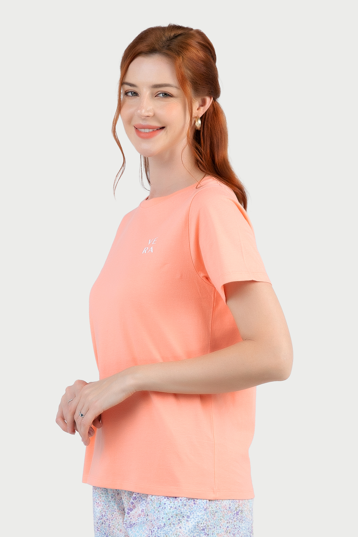 Áo thun tay ngắn cổ tròn VERA - 0507