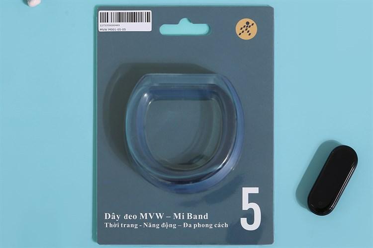 Dây nhựa TPU MVW cho Miband 5 Xanh M001-05-05