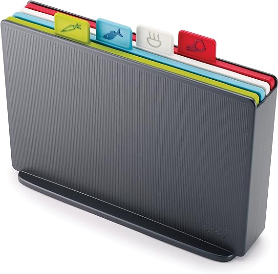 Bộ 4 thớt Joseph Joseph 60132 Index Regular (Graphite) Hàng chính hãng