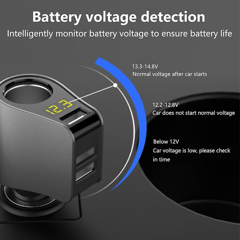 Bộ chuyển đổi bộ sạc xe hơi bộ chuyển đổi nhẹ hơn, bộ chia ổ cắm với 3 USB