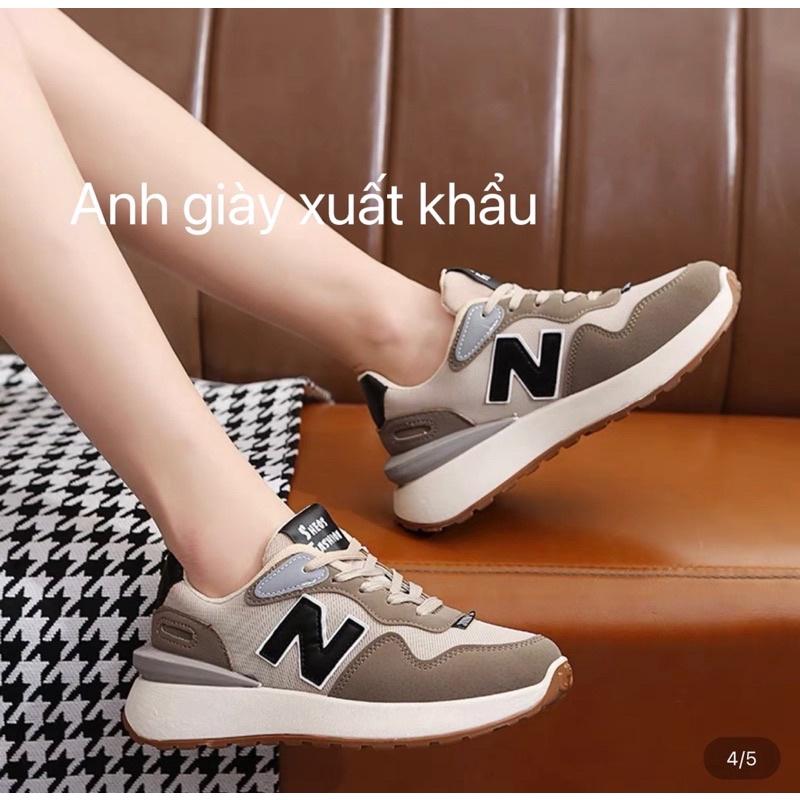 TT10 - Giày thể thao sneaker nữ chữ N kiểu dáng thời trang hottrend đế nhẹ êm ( ảnh thật , kèm video)