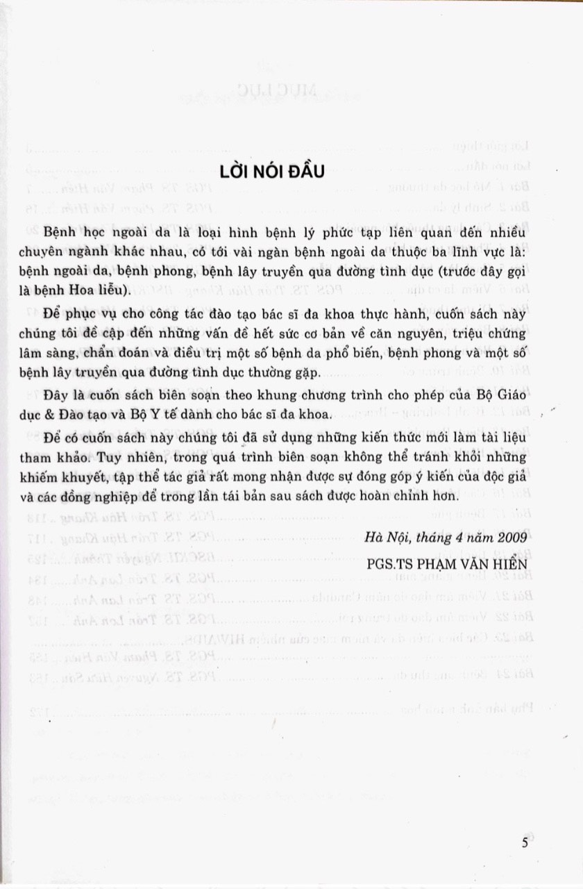 Da Liều Học (Dùng cho đào tạo bác sĩ đa khoa)