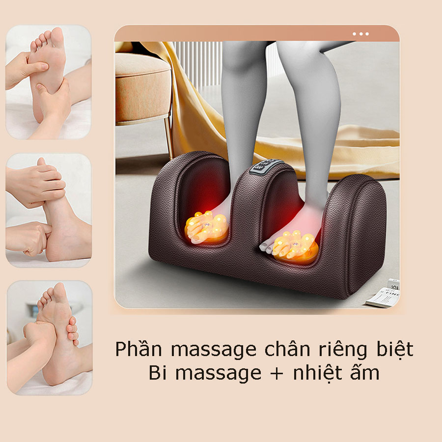 Đệm Massage Toàn Thân VISPO VP-N23D - Máy Massage Cổ Vai Gáy, Lưng, Chân Đa Năng Kết Hợp Nhiệt Hồng Ngoại Giúp Thư giãn, Giảm Căng Thẳng