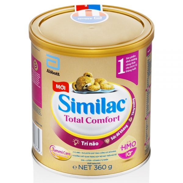 Sữa Similac Total Comfort 1 360g ( cho trẻ 0-12 tháng) - dành cho trẻ rối loạn tiêu hóa, táo bón, trào ngược [Mẫu mới]