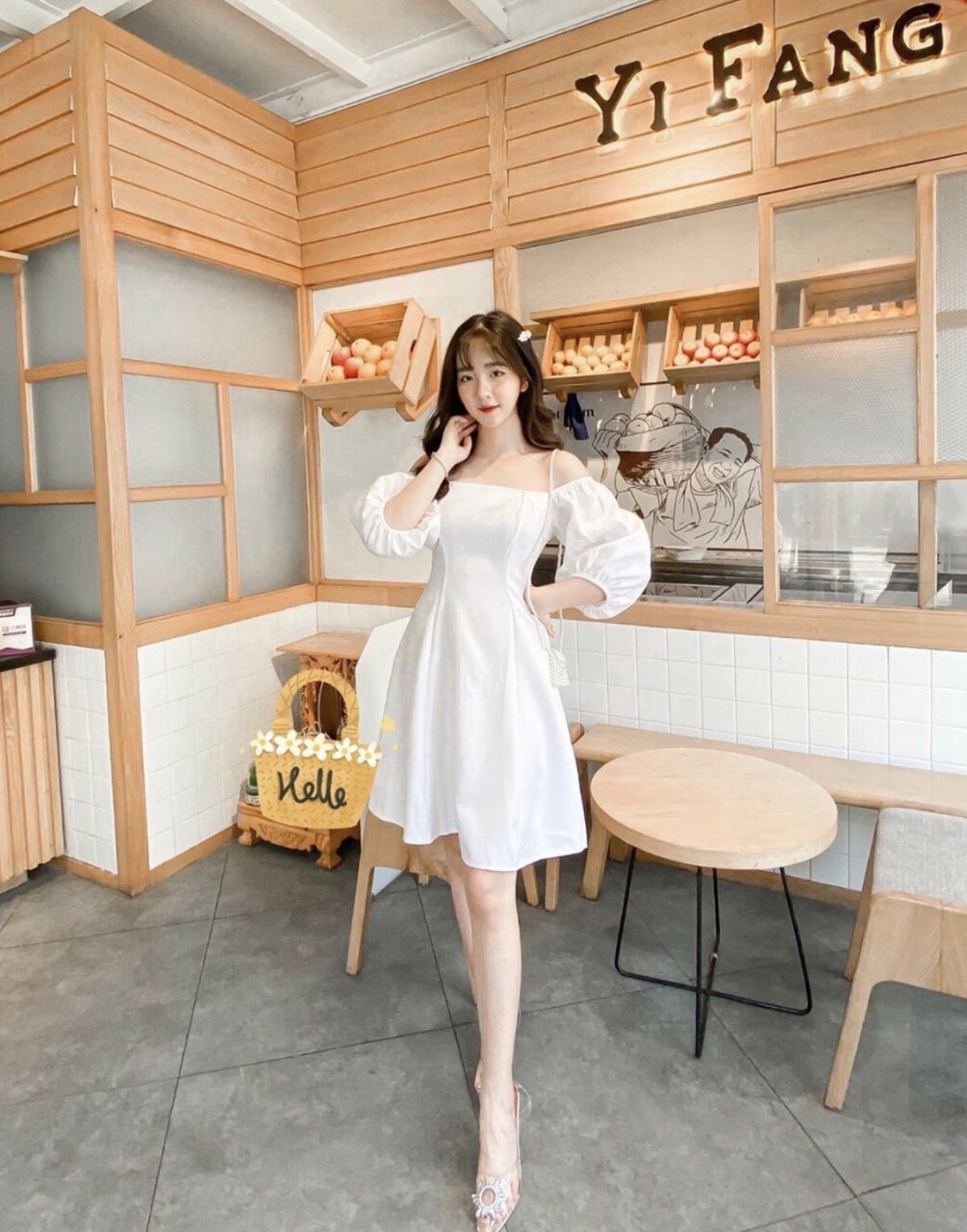 Đầm xòe tơ lua công chúa cục xinh GD8190A