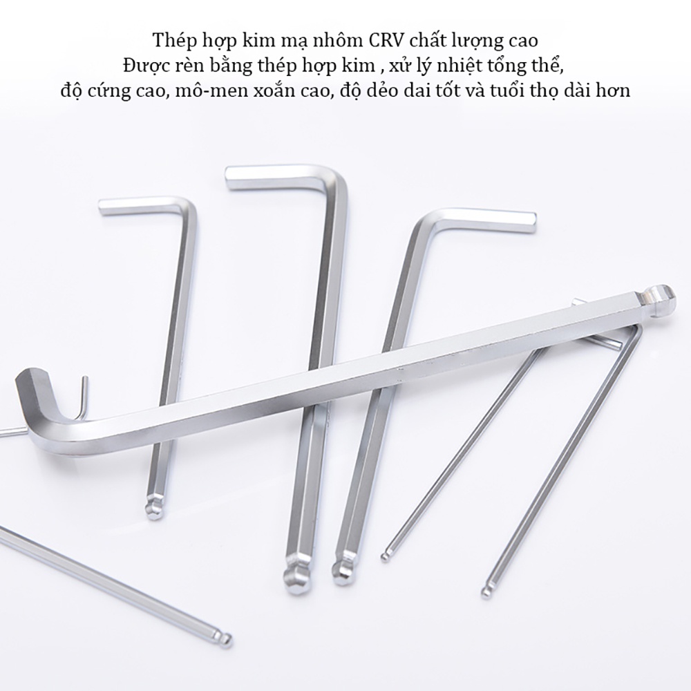 Bộ lục giác 9 món cao cấp chất liệu không gỉ