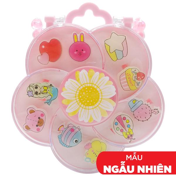 Hộp 10 Nhẫn Hoạt Hình Bông Hoa - Sweet Heart 2363-132A (Mẫu Màu Giao Ngẫu Nhiên)