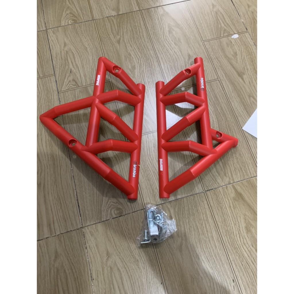 Ốp sườn xe winner v1 kiểu ducati màu đỏ chất liệu nhựa