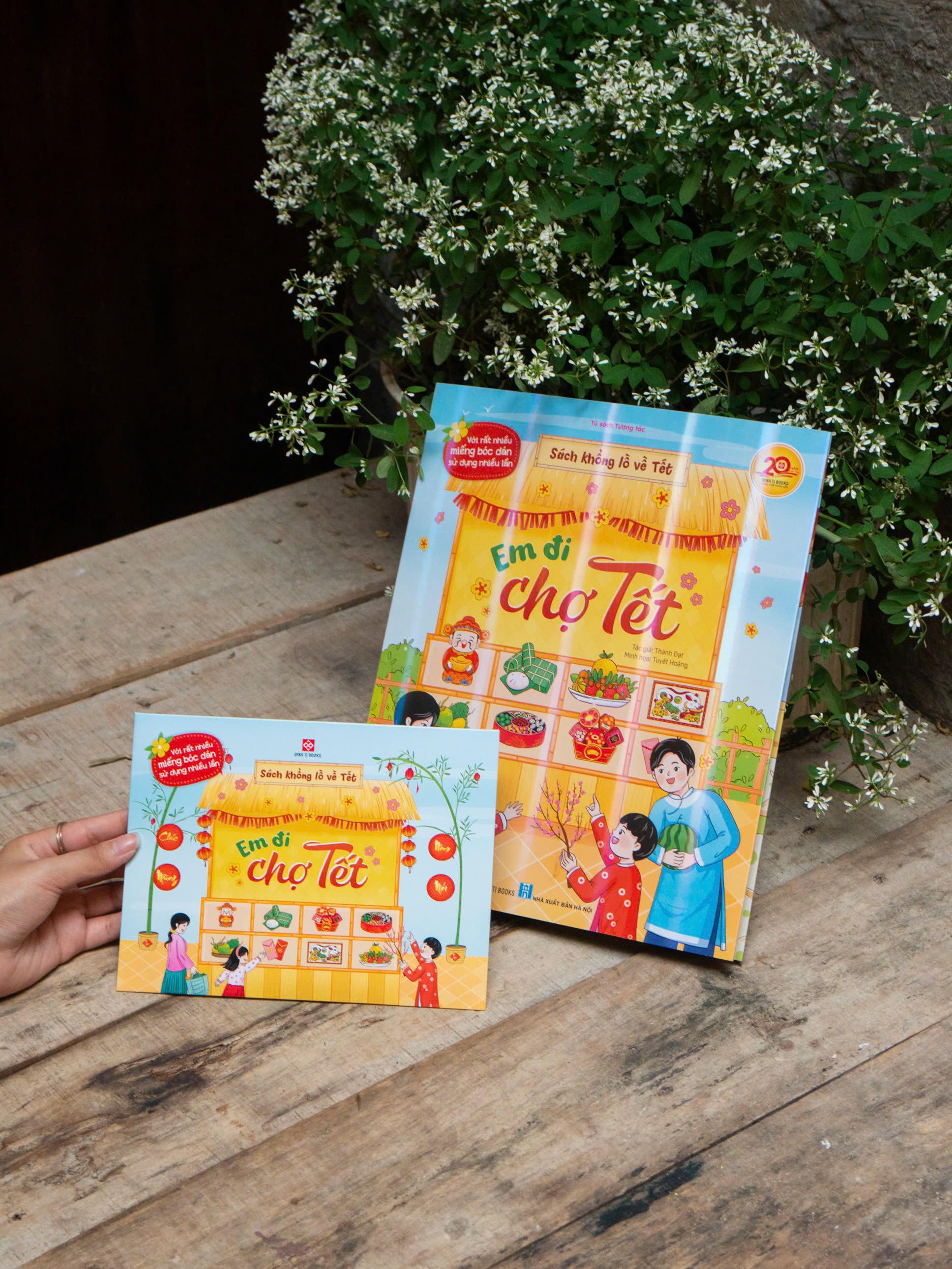 Sách - Sách Khổng Lồ Về Tết - Em Đi Chợ Tết - Bìa Cứng