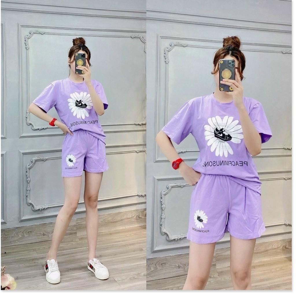 Set bộ đồ mặc nhà thun cotton nữ cực đẹp , mát mẻ , hot hè 2021 KHANH AN FASHION