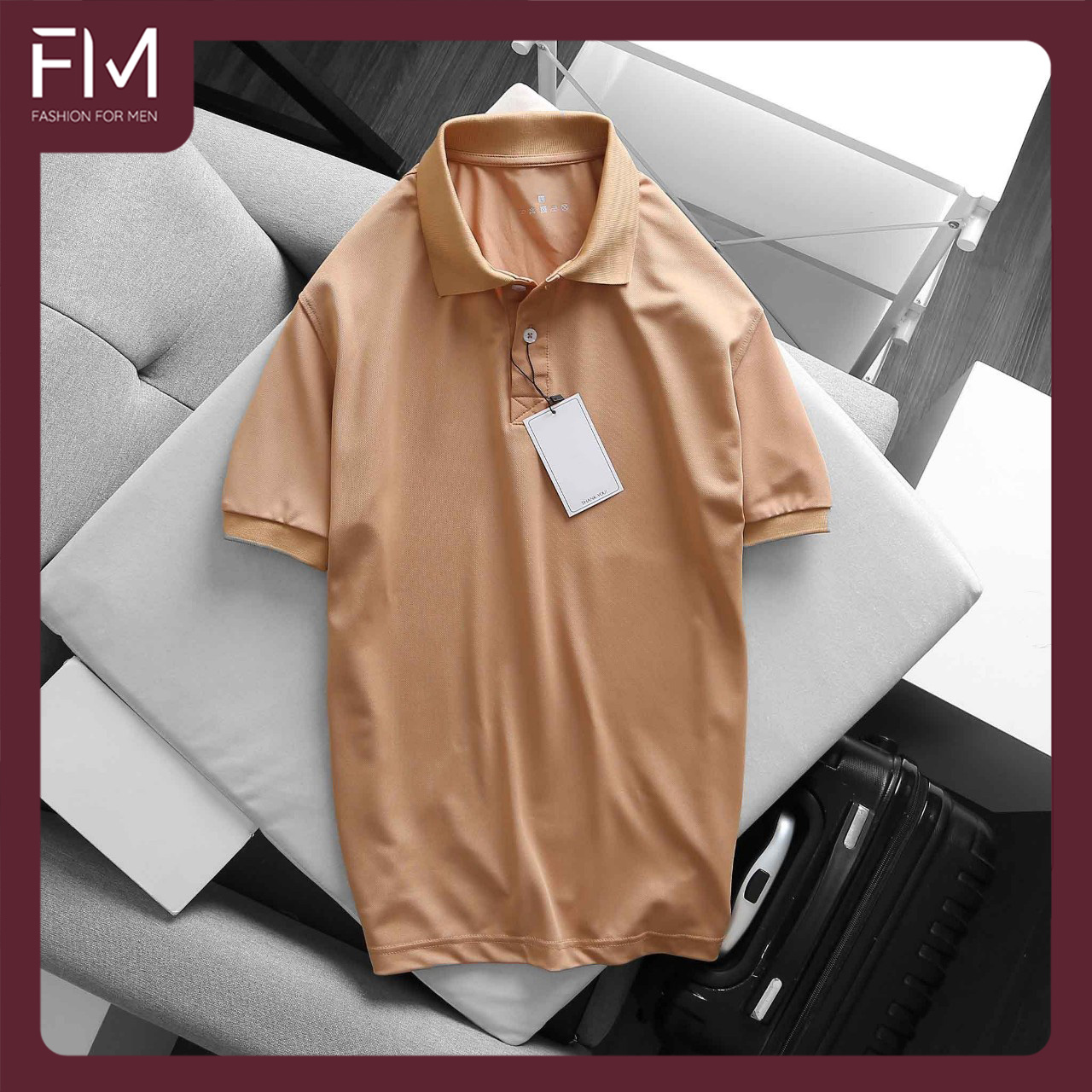 Áo thun polo nam cổ bẻ thun cá sấu cao cấp, thiết kế đơn giản trơn basic - FORMEN SHOP - FMHK001