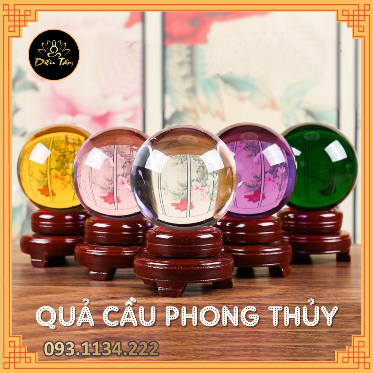 Quả cầu phong thủy pha lê màu tím size to  15cm hợp mệnh Thổ, mệnh Hỏa đồ phong thủy trang trí