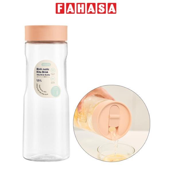 Bình Nước Kita Brisk 1.5L - Inochi HIN.BNKB.1500 - Màu Hồng Nhạt