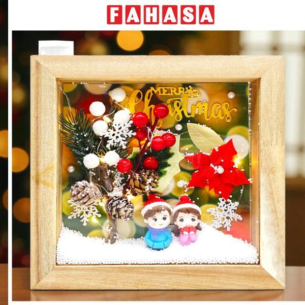 Khung Ảnh Giáng Sinh 3d Gắn Mica - Đèn Led - Vinacraft - Mẫu 2