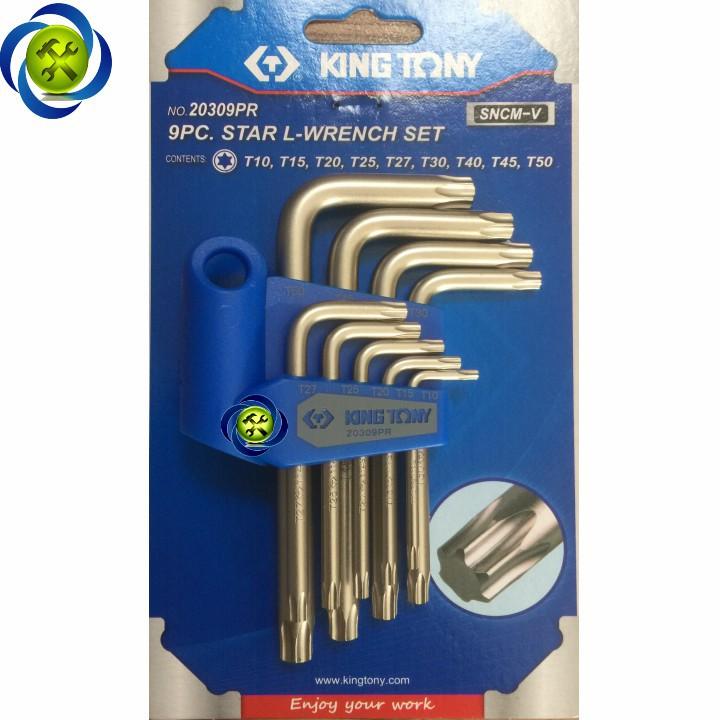 Bộ lục giác sao ngắn Kingtony 20309PR 9 cây