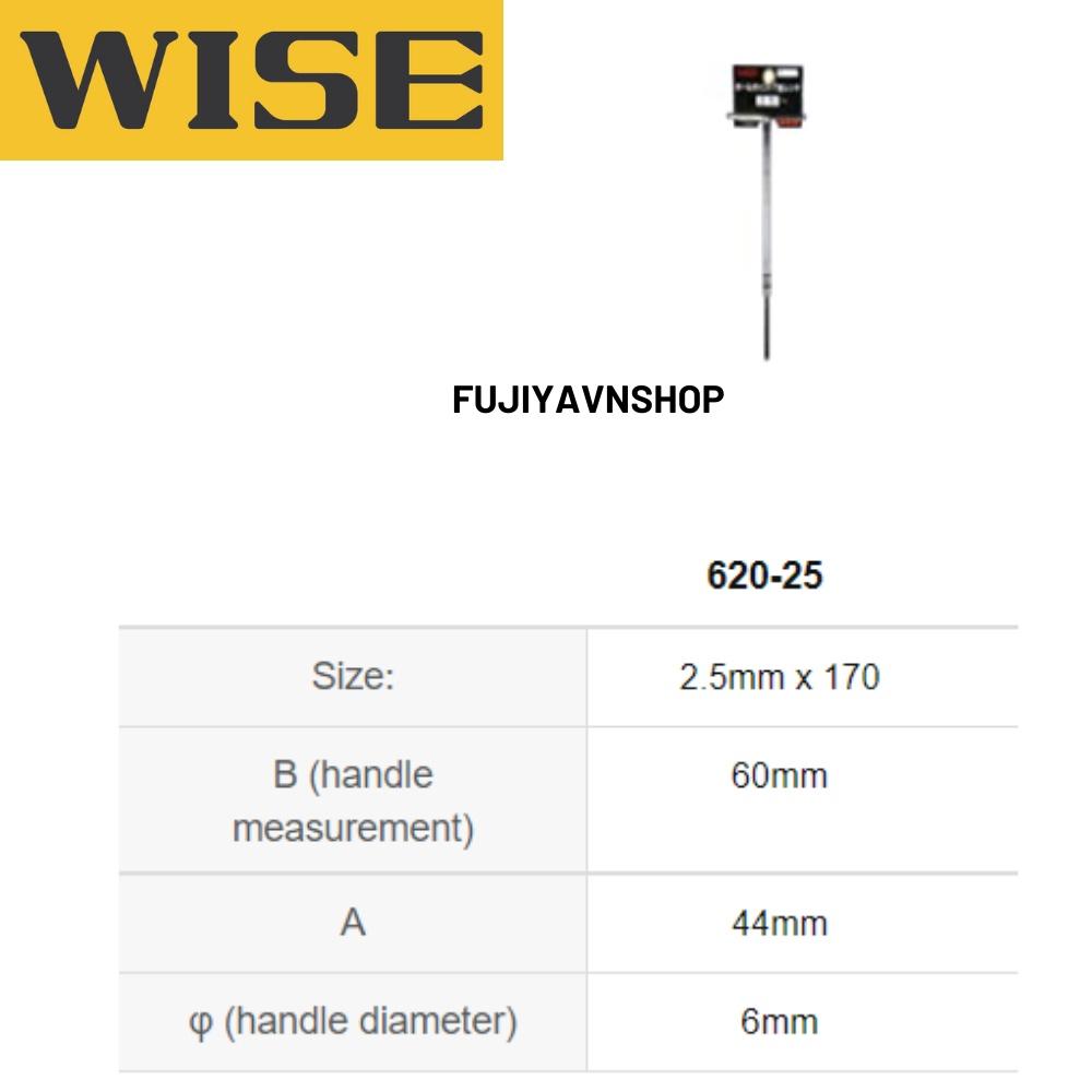 Cờ lê Lục giác đầu bi chữ T Wise - NO.620-25