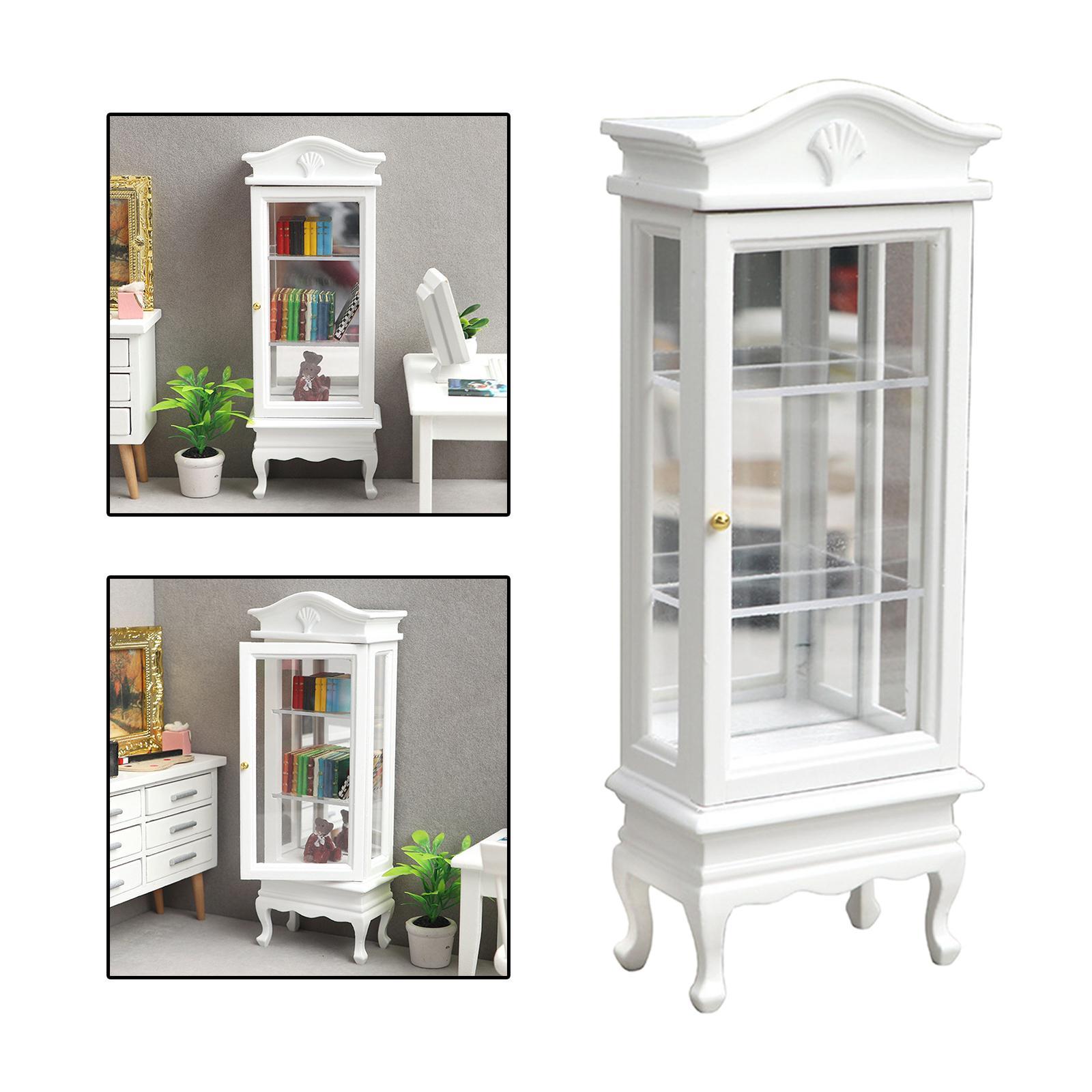 1/12 Dollhouse Wooden Cabinet Living Room Decoration Scenery Supplies