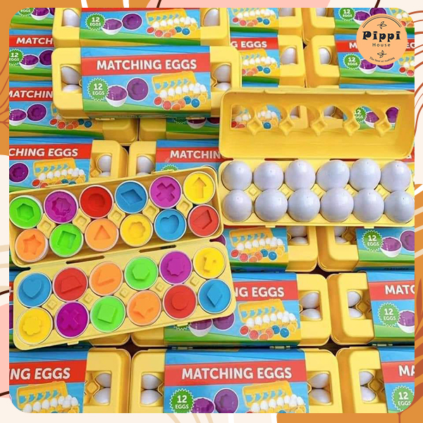 Đồ Chơi Trứng Nối Matching Egg Giúp Bé Phát Triển Vận Động Thô Tư Duy Thông Minh