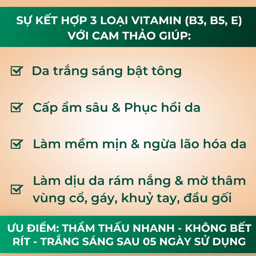 Kem Body Dưỡng Trắng Da Toàn Thân Jamizu Body Whitening Cream 150G