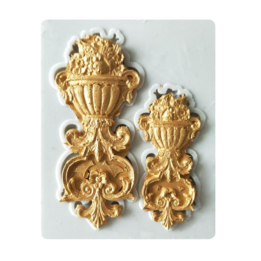 DIY Sugar Craft Cake Vintage Relief 3D Fondant Silicone Mold For Sugarcraft, Cake Decoration, Cupcake Topper, Polymer Clay, Baking Mold, Craft DIY