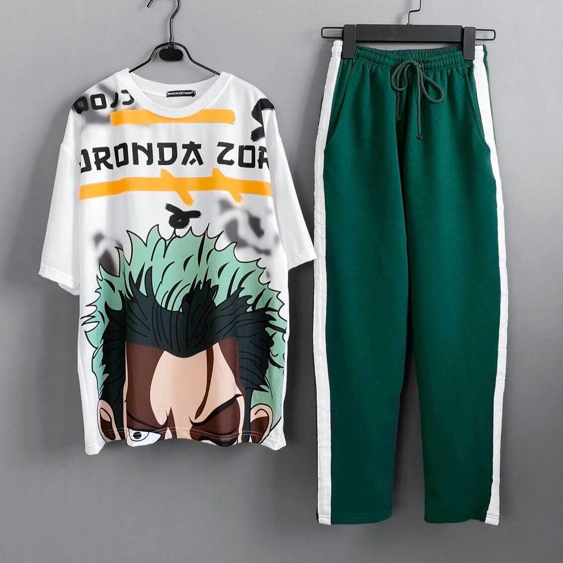 Áo tay lỡ unisex form rộng nam/nữ chất cotton tici.