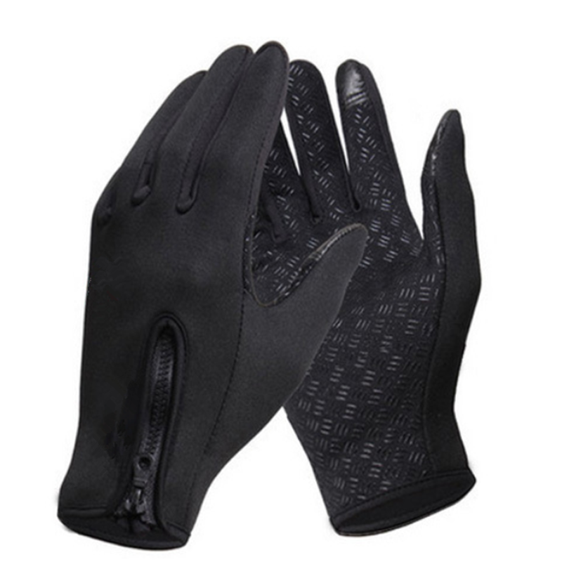 1Pair cảm ứng xe đạp găng tay xe đạp mùa đông Windprooter FULL FOUND FOUND CONCLING Găng tay chống trượt nam Color: 1 Pair Size: XL