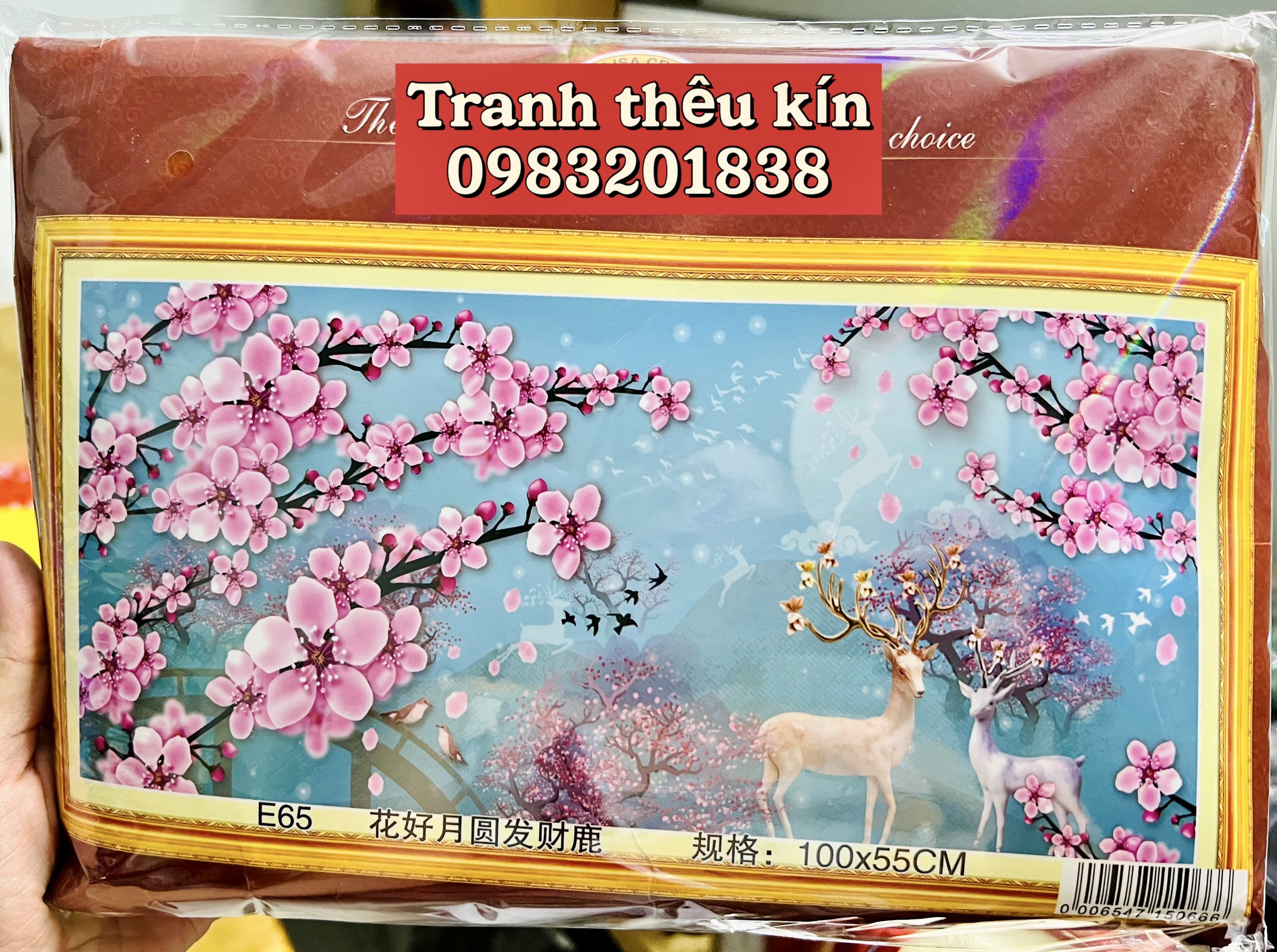 Tranh thêu kín chữ thập Phật thích ca vs8002, kích thước 60 x 90 cm