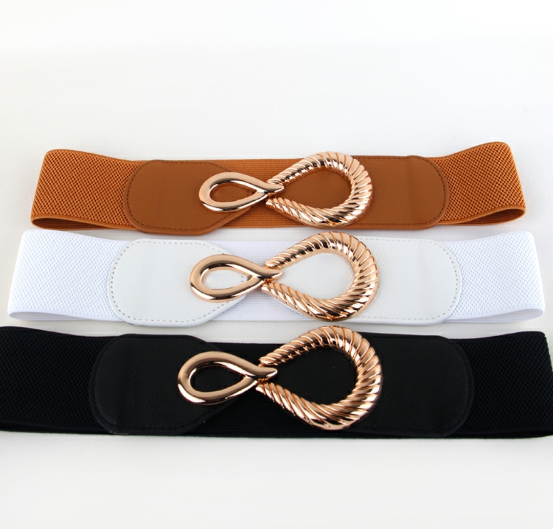 Thắt lưng nữ dây nịt nữ đai váy bản to 7cm Thun Co Giãn mang Đầm váy Casual Thời Trang Hàn QUốc dona23052901