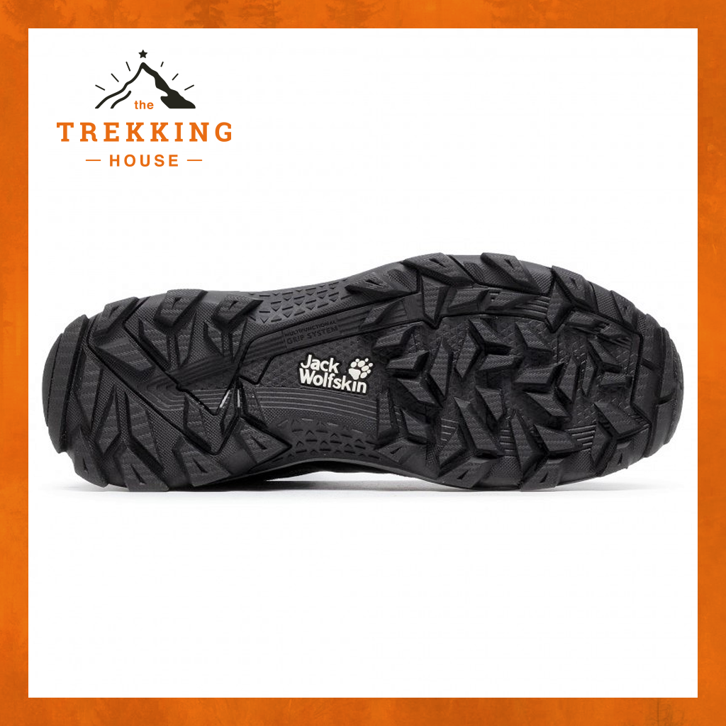 Giày leo núi trekking chống thấm nước Jack Wolfskin, Giày phượt dã ngoại