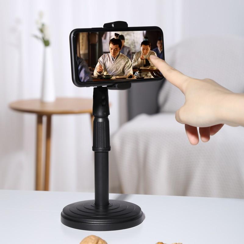 Giá đỡ điện thoại để bàn học online, đế chân tròn kẹp xoay 360 quay video tiện lợi đa năng – GD030