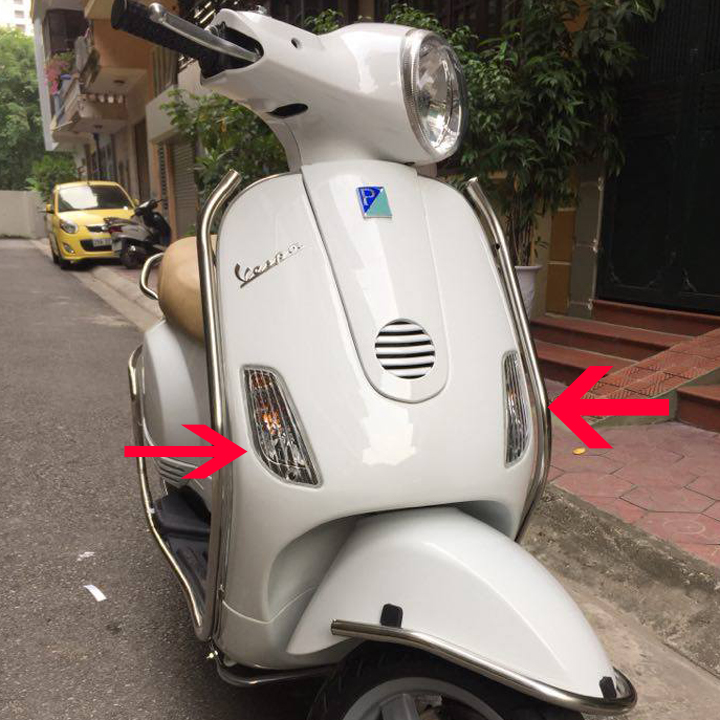 Đèn Xi nhan xe máy - Đèn xi nhan trước DÀNH CHO xe VESPA LX 125 - 150 - TB648