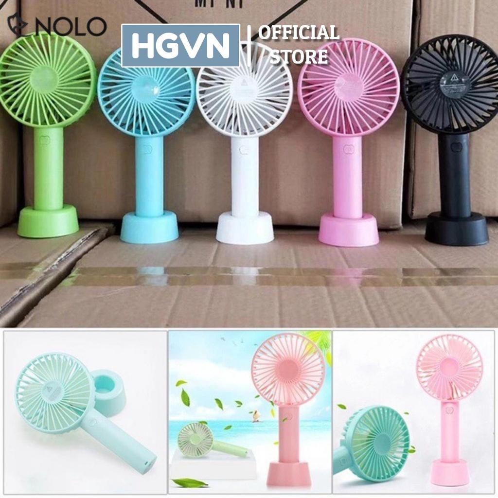 Quạt Tích Điện Mini Cầm Tay 3 Chế Độ Gió